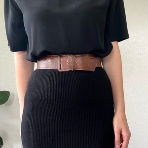 Faux Leather Belt